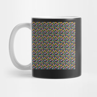 Diamond Hearts Color Black Mug